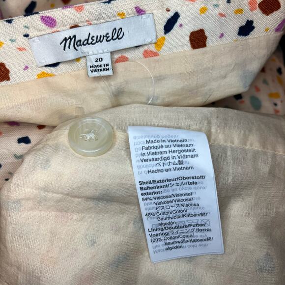 NWOT Madewell 20 Square-Neck Tank Midi Dress in Terrazzo - Picture 4 of 5